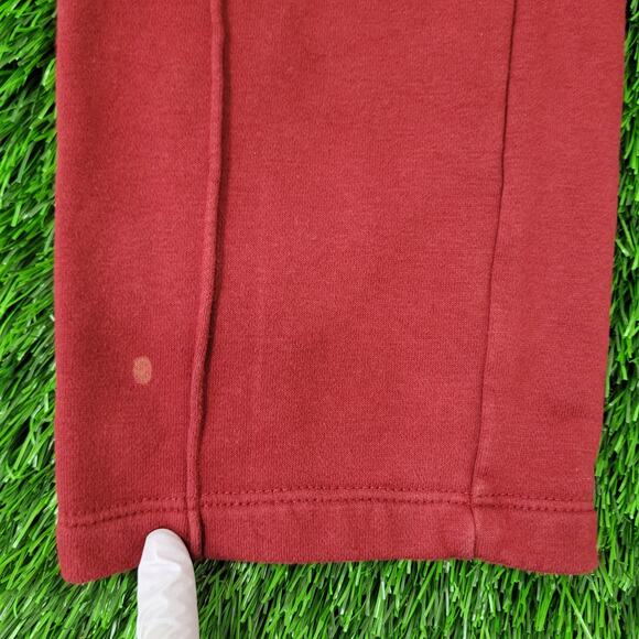 ADIDAS Trefoil Pants Womens M/L 10 Burgundy Sweatpants - Picture 4 of 16